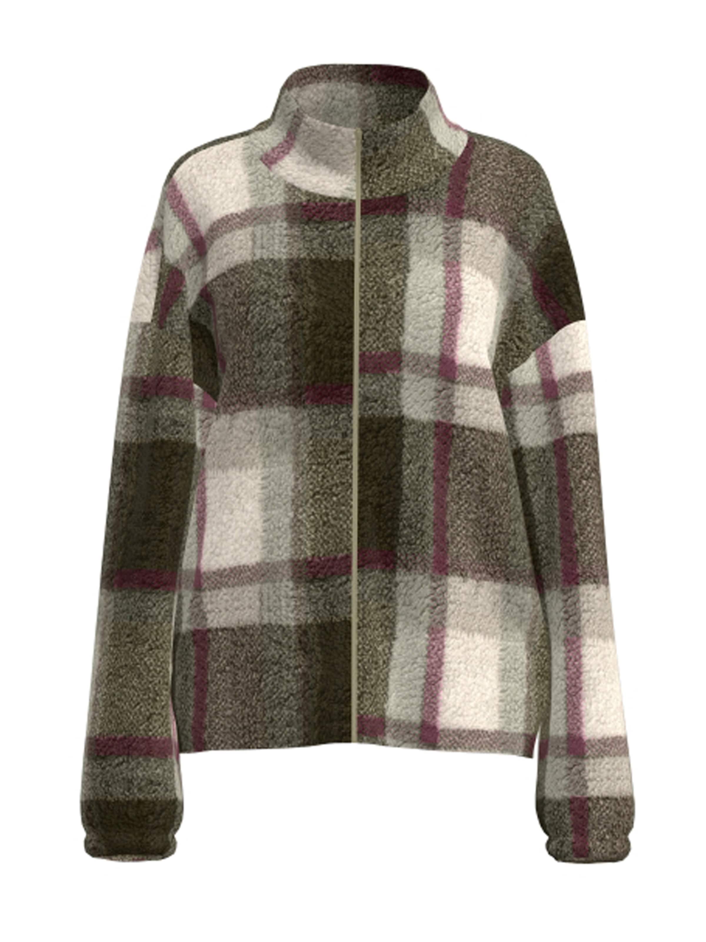 Noisy may Fleece Jacket 'NMLUCA' in Beige: front