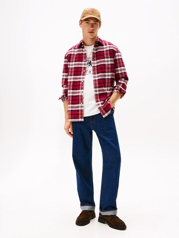TOMMY HILFIGER Regular fit Overhemd in Rood