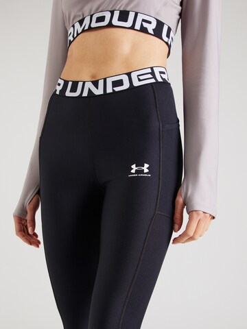 UNDER ARMOUR Skinny Sporthose in Schwarz