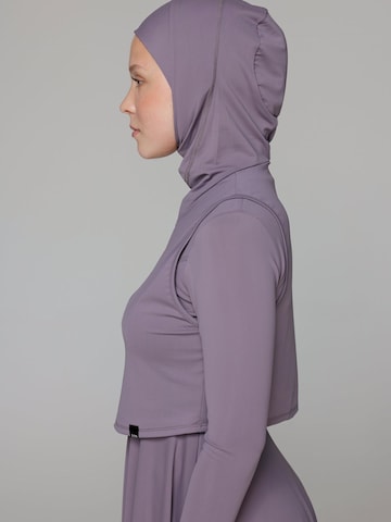 SIYA Swimwear T-shirt Badpak 'Hijab' in Lila