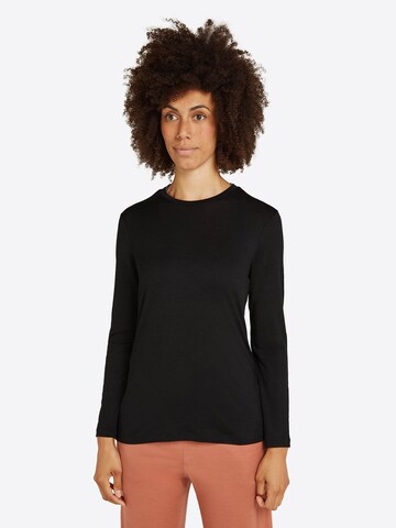 ICEBREAKER Functioneel shirt 'W Mer 150 Tech Lite LS' in Zwart: voorkant