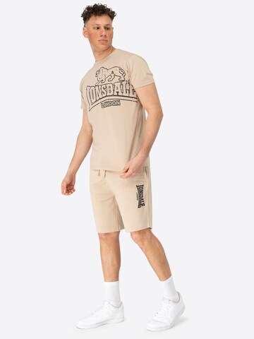 T-Shirt 'Langsett' LONSDALE en beige