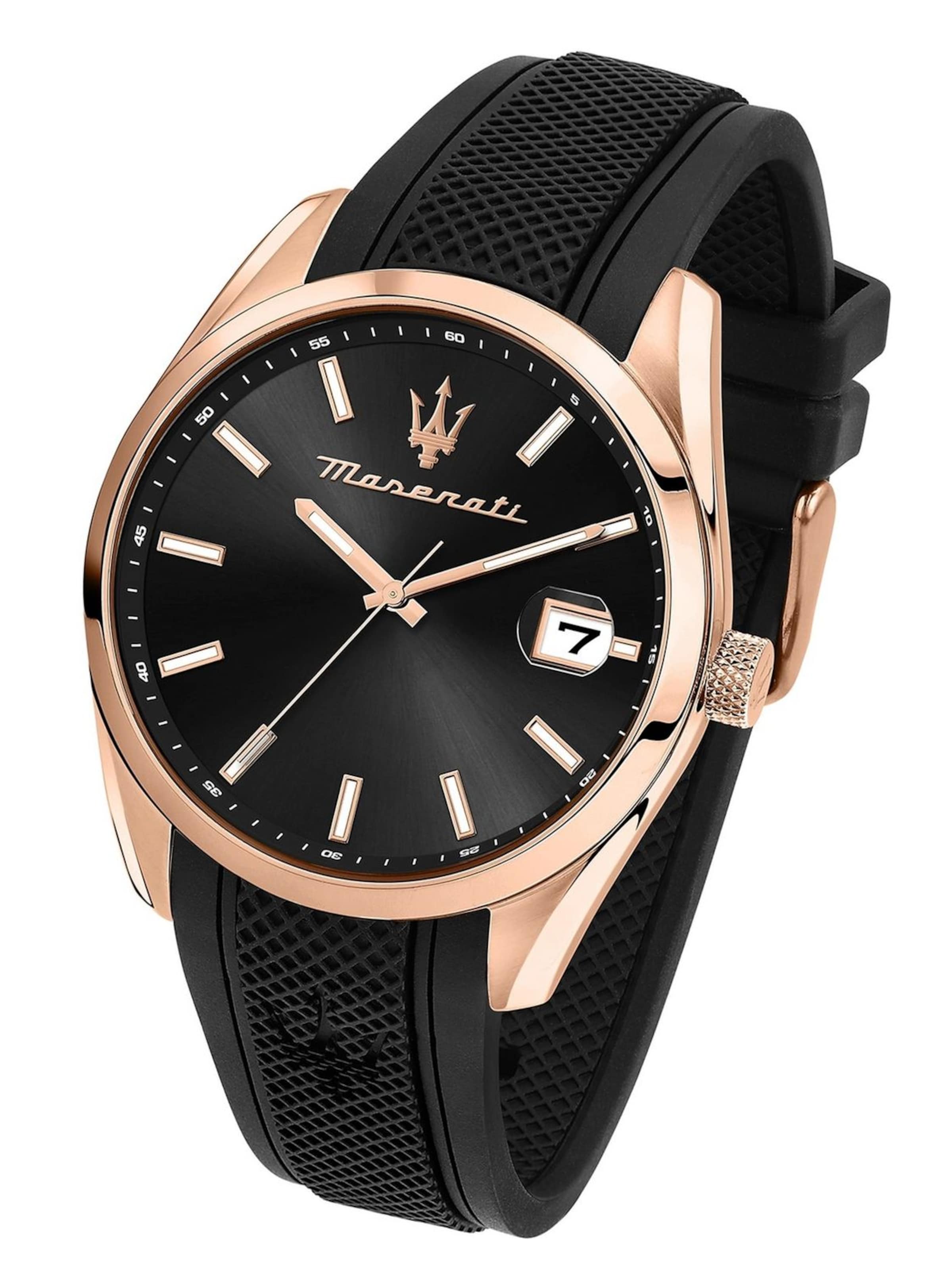 Maserati Analoog horloge in Zwart: voorkant
