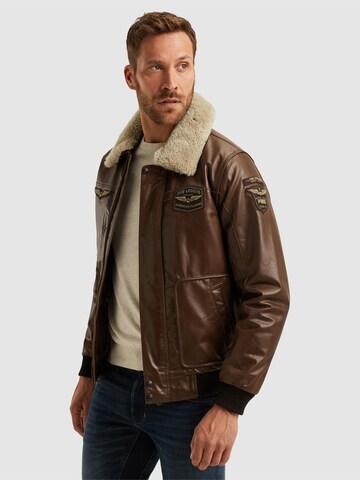 Giacca di mezza stagione 'Hudson leather jacket' di PME Legend in marrone