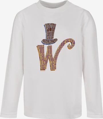 ABSOLUTE CULT Shirt ' Willy Wonka ' in Weiß: predná strana