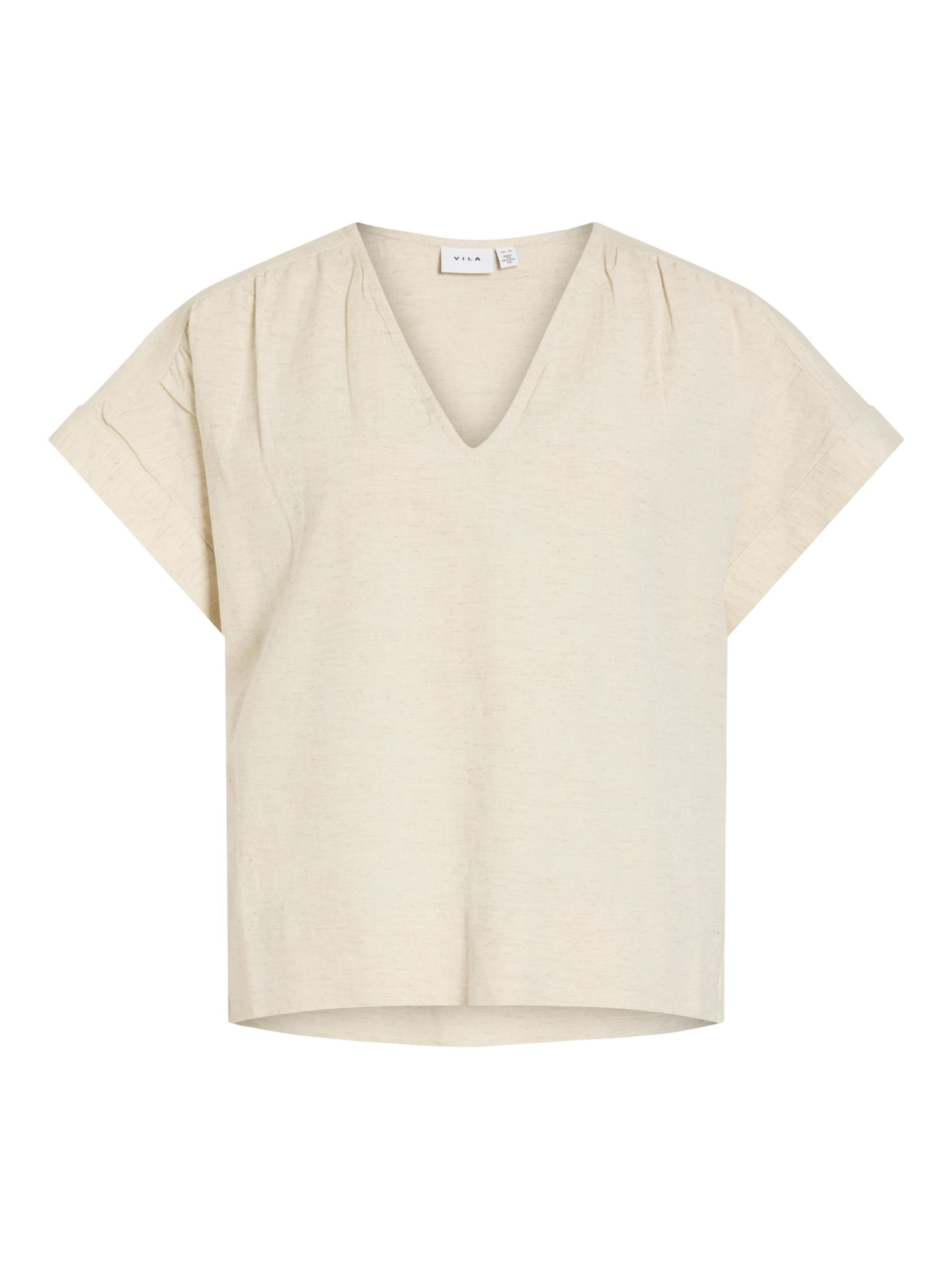 VILA T-Shirt in Beige: Vorderseite