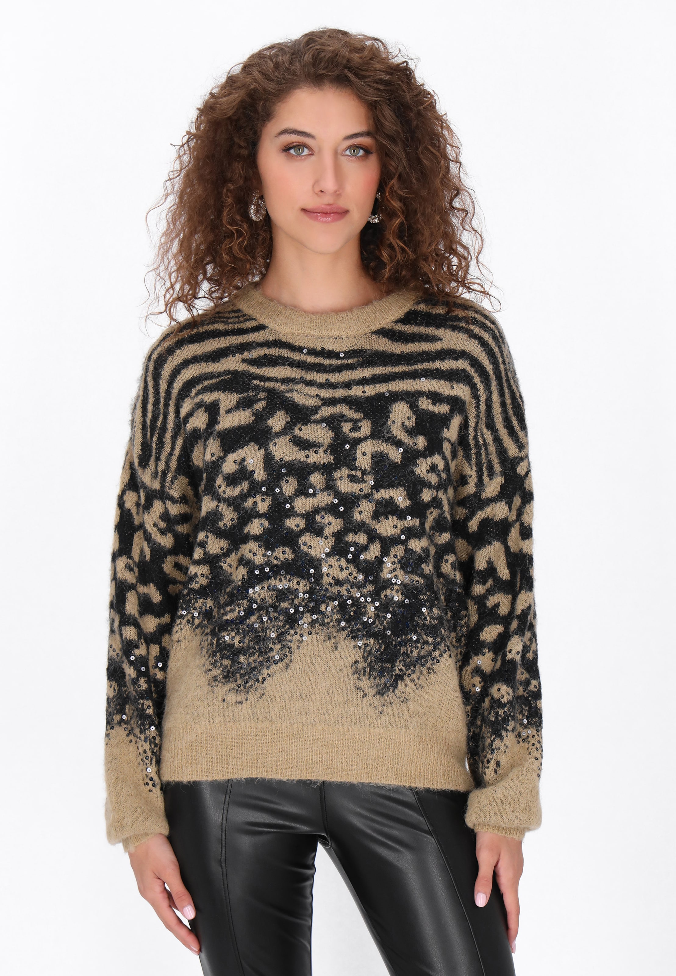 faina - Jersey en marrón: frente