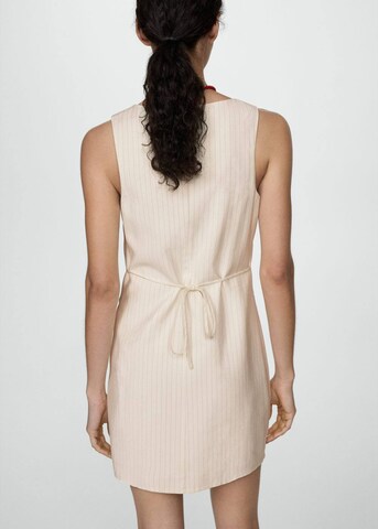 MANGO Shirt dress 'ELISA' in Beige