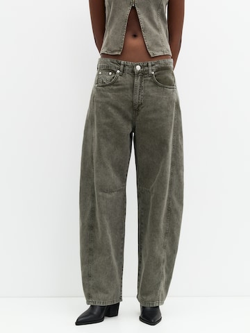 Pull&Bear Zúžený Džíny – zelená: přední strana