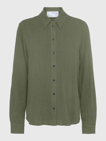 Chemisier 'Viva' SELECTED en vert : devant