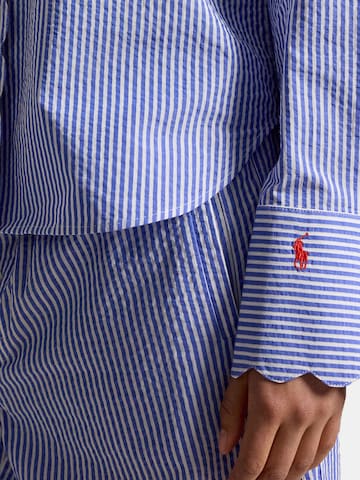 Pyjama ' Scallop Seersucker ' Polo Ralph Lauren en bleu