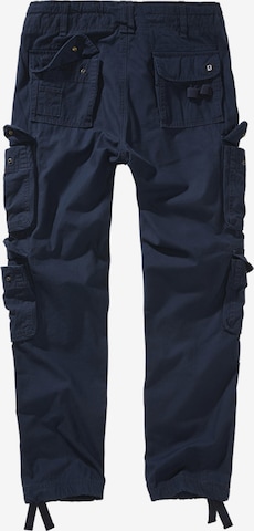 Coupe slim Pantalon cargo Brandit en bleu
