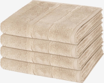 Cawö Towel 'Noblesse' in Brown: front