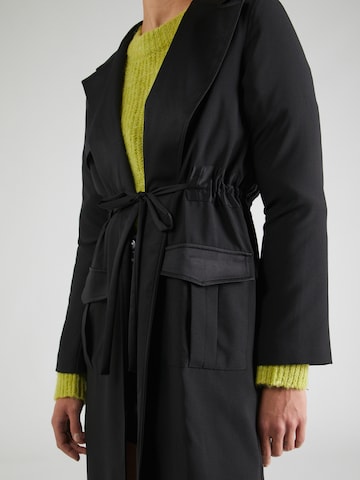 River Island Between-Seasons Coat 'UTILITY' in Black