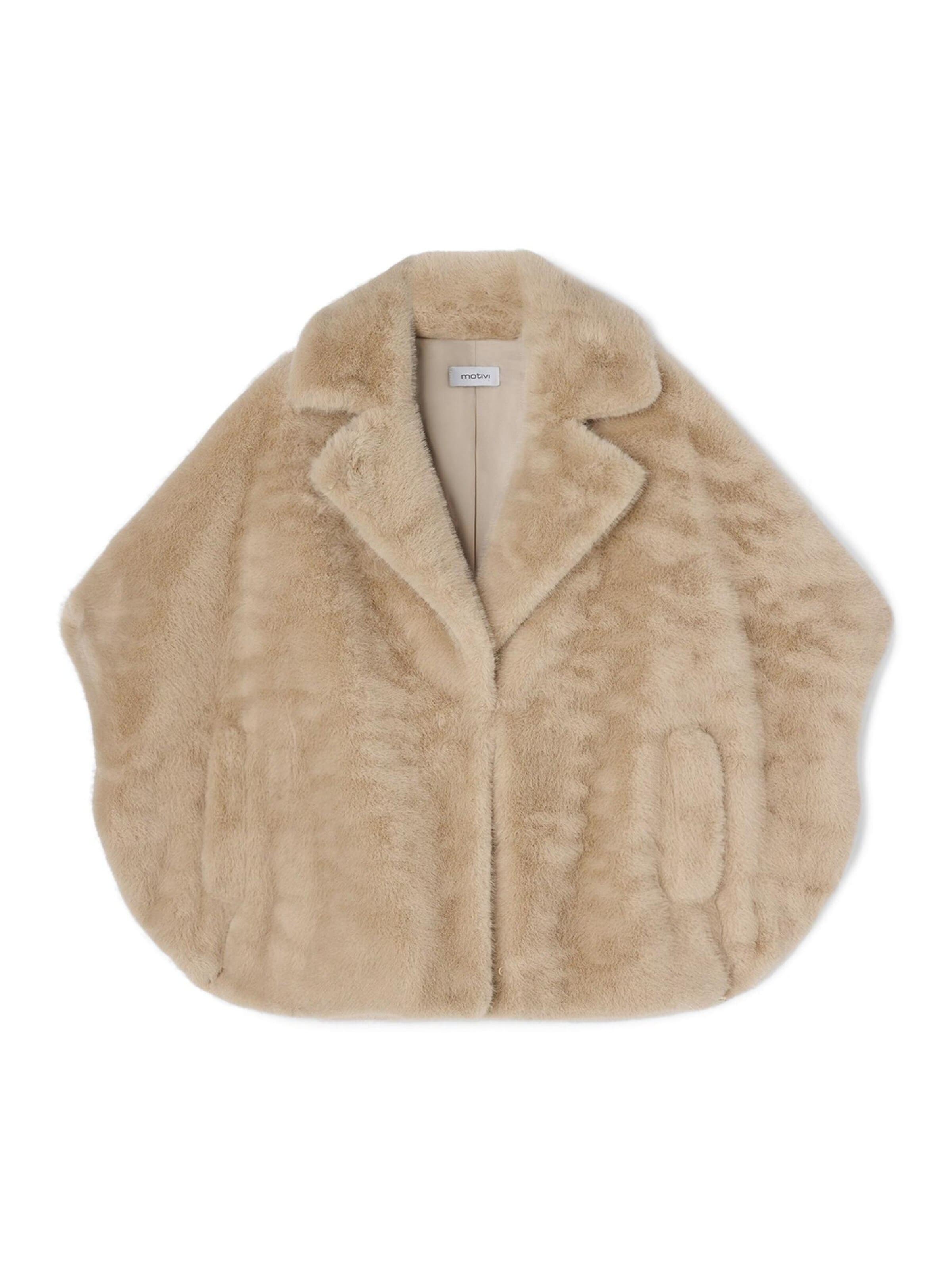 MOTIVI Winter Coat in S-M in Beige, Item view