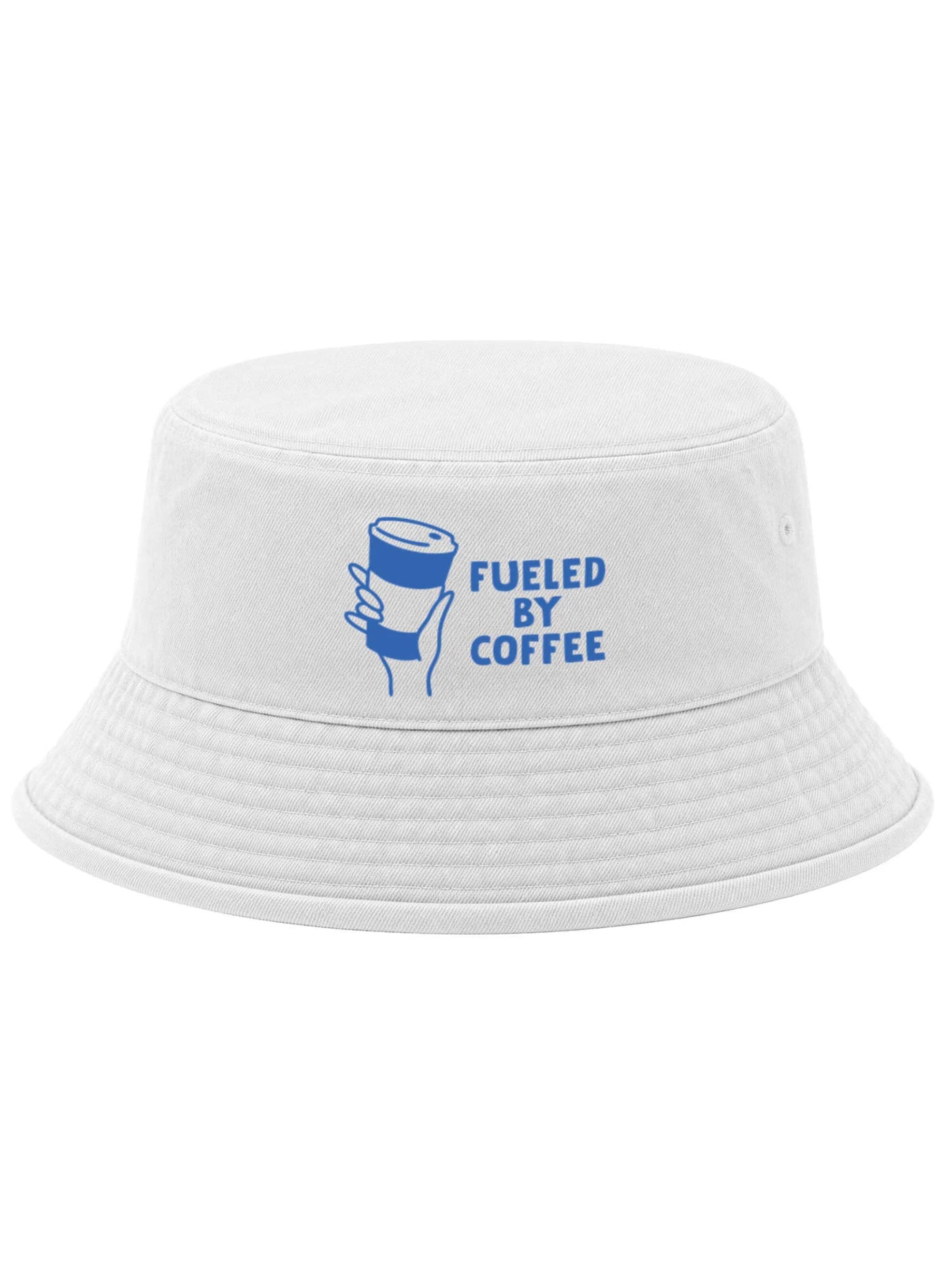 Neverless Hat 'Coffee' in White: front