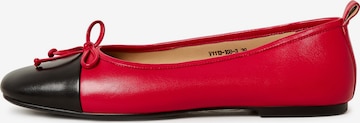 CESARE GASPARI Ballet Flats in Red: front