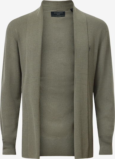 AllSaints Vestes en maille en olive, Vue avec produit