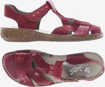 Rieker Sandalen 38 in Rot: predná strana