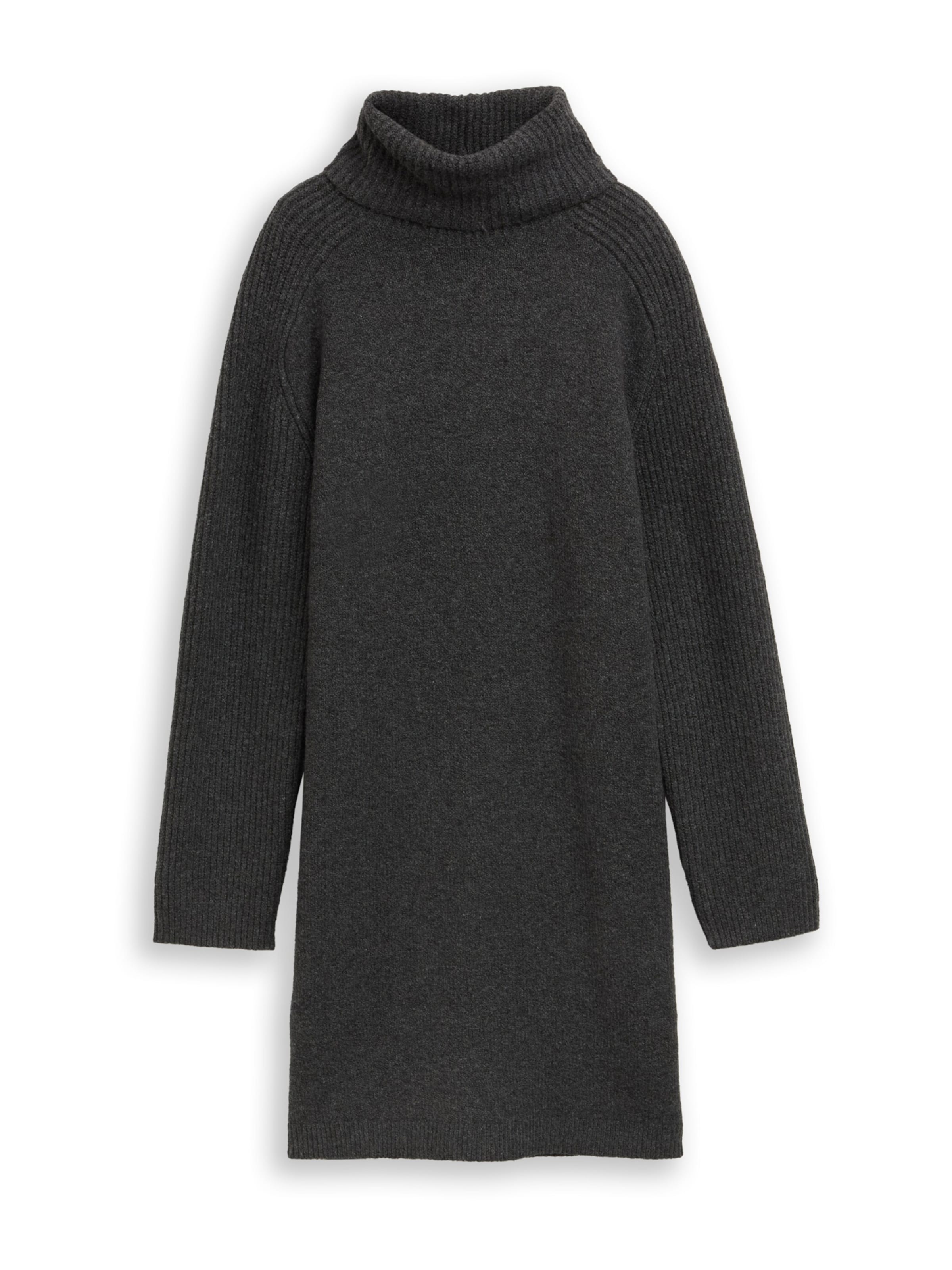 TOM TAILOR DENIM Šaty – šedá: přední strana