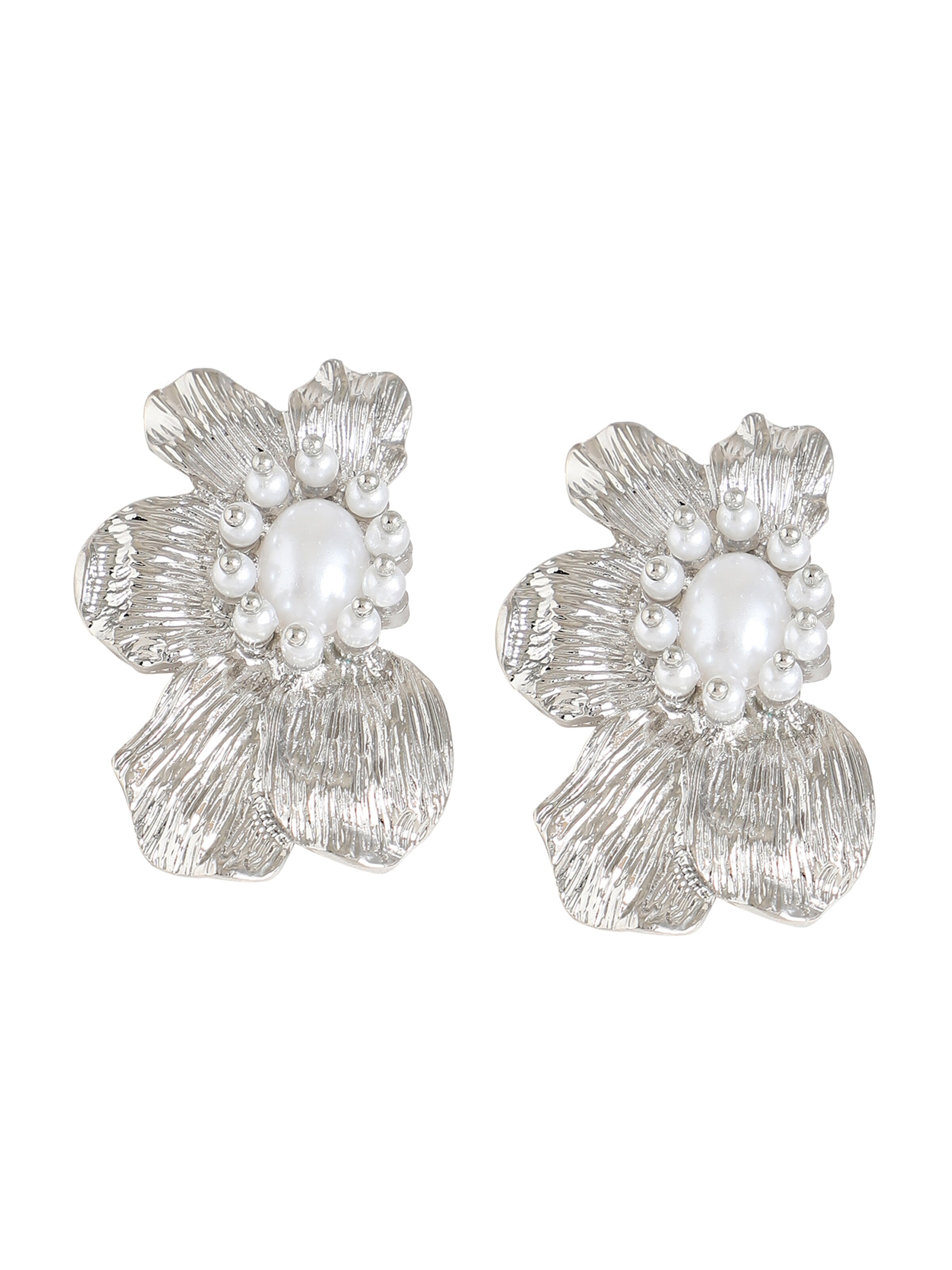 SOHI Ohrringe ' Almina ' in Silber: Vorderseite