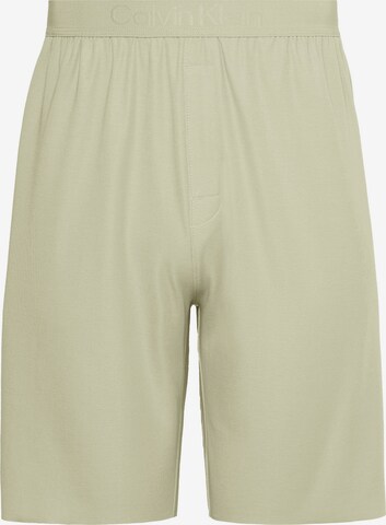 Pantalon de pyjama 'CK BLACK' Calvin Klein Underwear en vert : devant