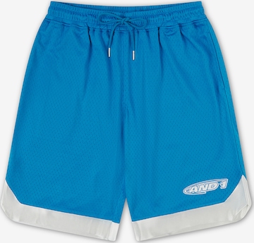 Regular Pantaloni de la AND1 pe albastru: față