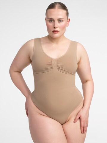 creamy Shapingbody 'Tank Bodysuit Sculpting Shapewear mit String' in Beige