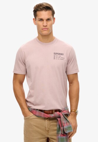 T-Shirt Superdry en gris : devant
