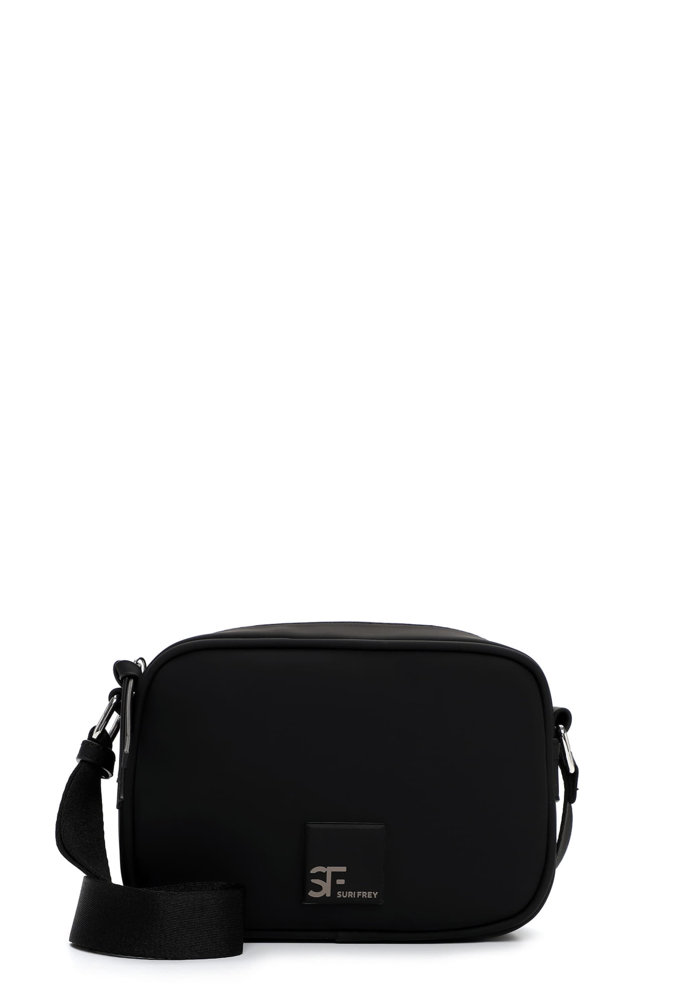 Borsa a tracolla 'Shiny' di Suri Frey in nero: frontale