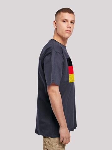T-Shirt 'Germany Deutschland Flagge distressed' F4NT4STIC en bleu