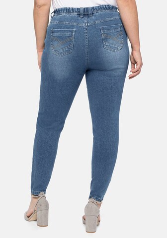 SHEEGO Skinny Jeggings in Blau