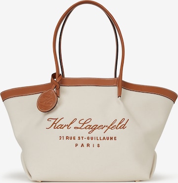 Karl Lagerfeld Shoppingväska i beige: framsida