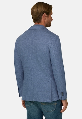 Coupe regular Veste de costume Boggi Milano en bleu : derrière