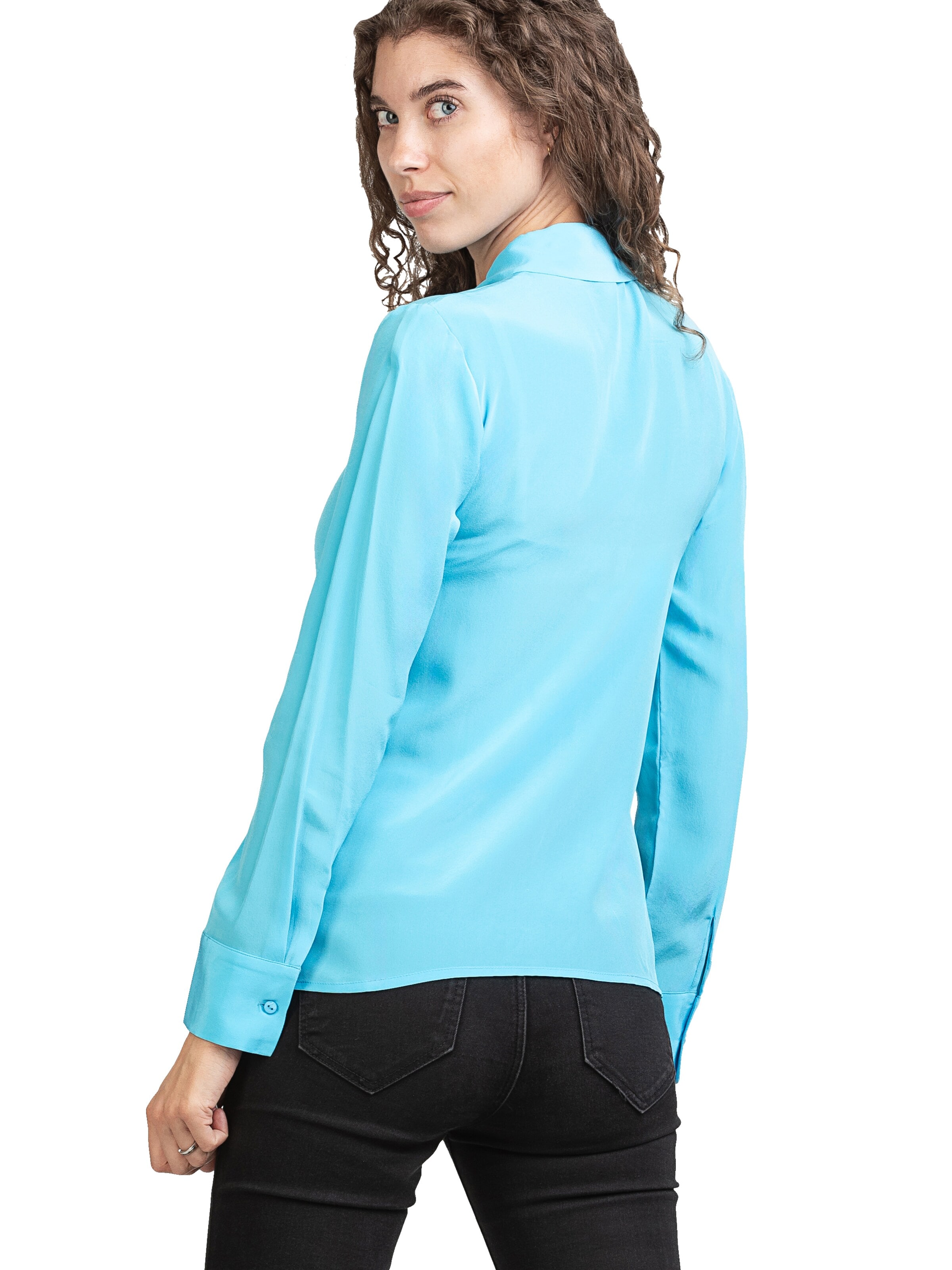 Camicia da donna 'Seidenbluse Collettoseta' di Posh Gear in blu