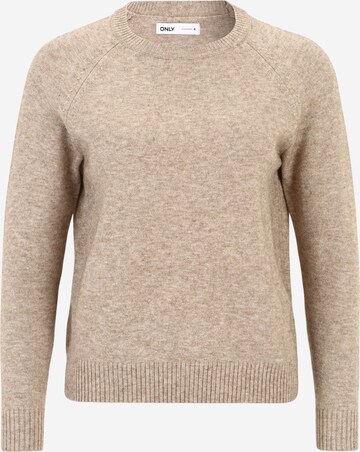 Only Petite Sweater 'LESLY KINGS' in Beige: front