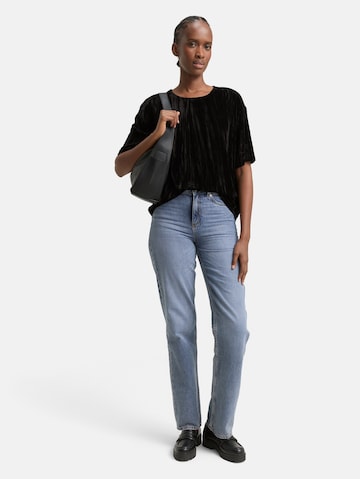 TOM TAILOR DENIM Shirt in Zwart
