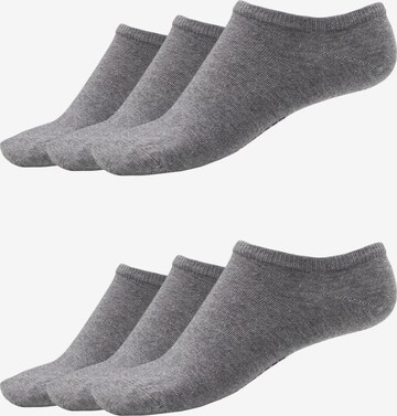 Chaussettes ' 6er-Pack Socken ' SCHIESSER en gris : devant