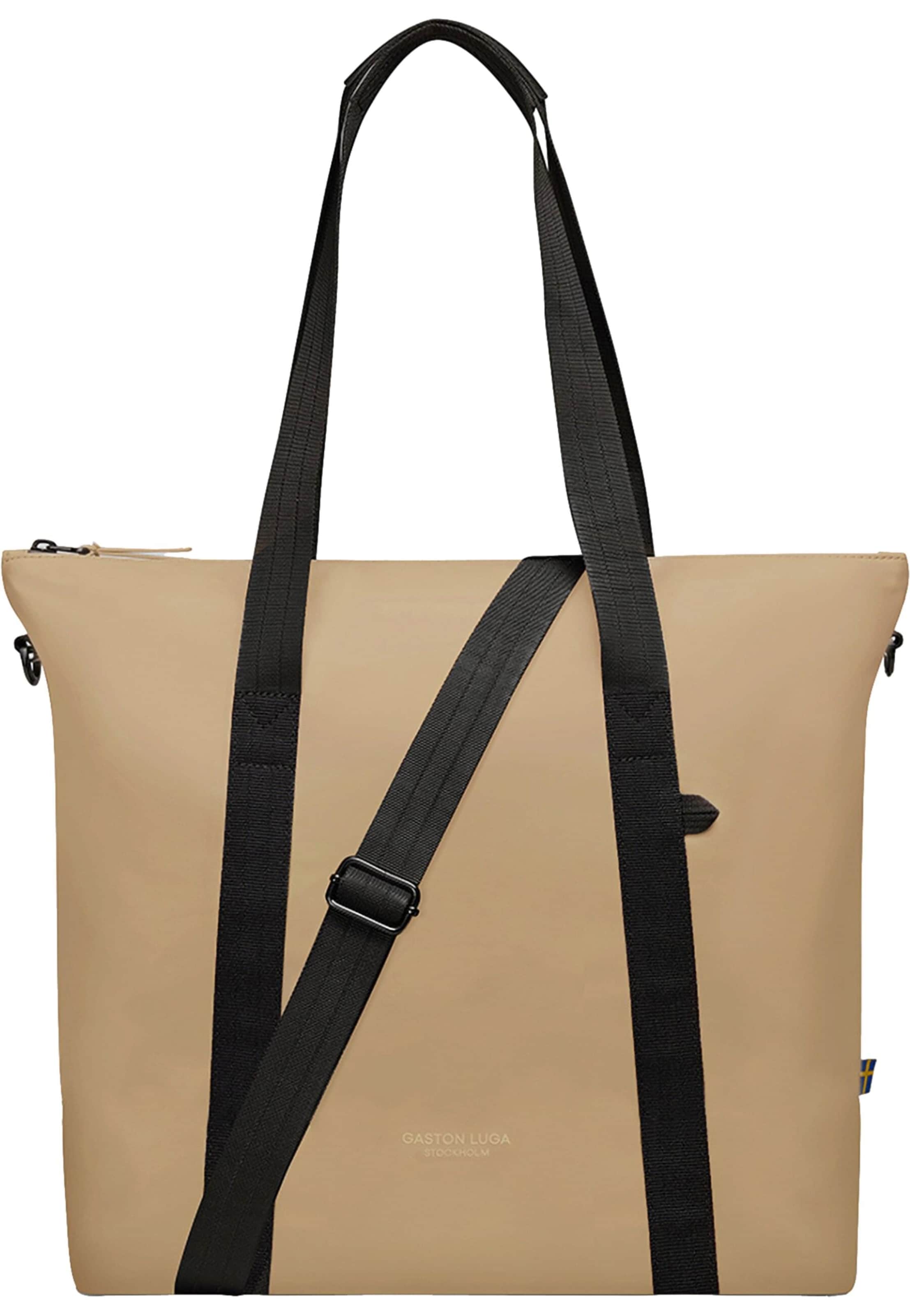 Gaston Luga Shopper 'Däsh' in Bruin: voorkant