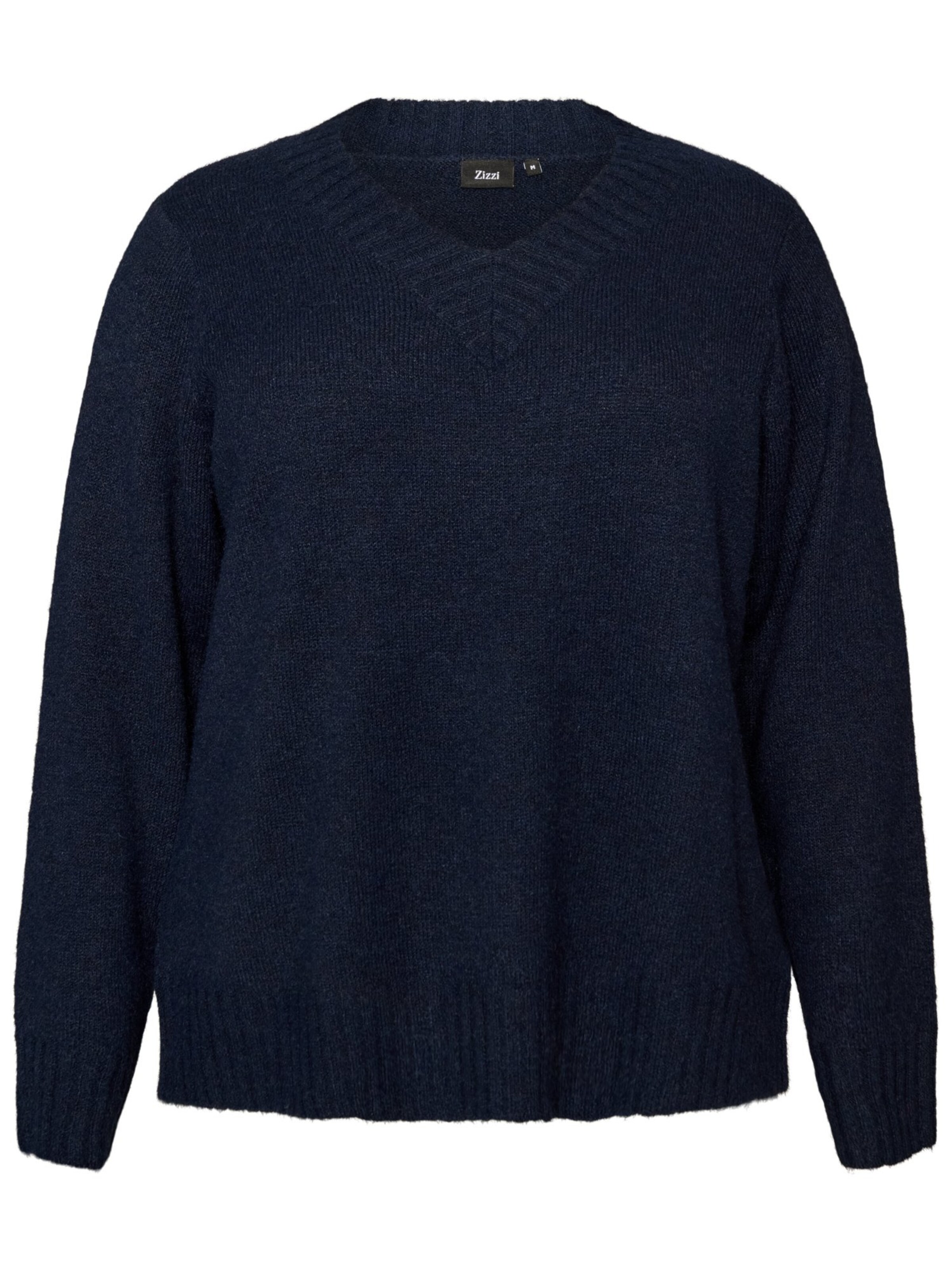 Zizzi Sweatshirt in Blue: front