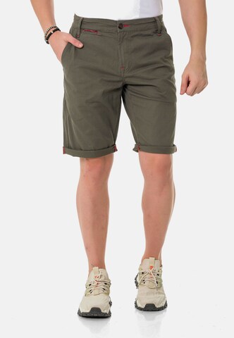 CIPO & BAXX Regular Pants in Brown: front