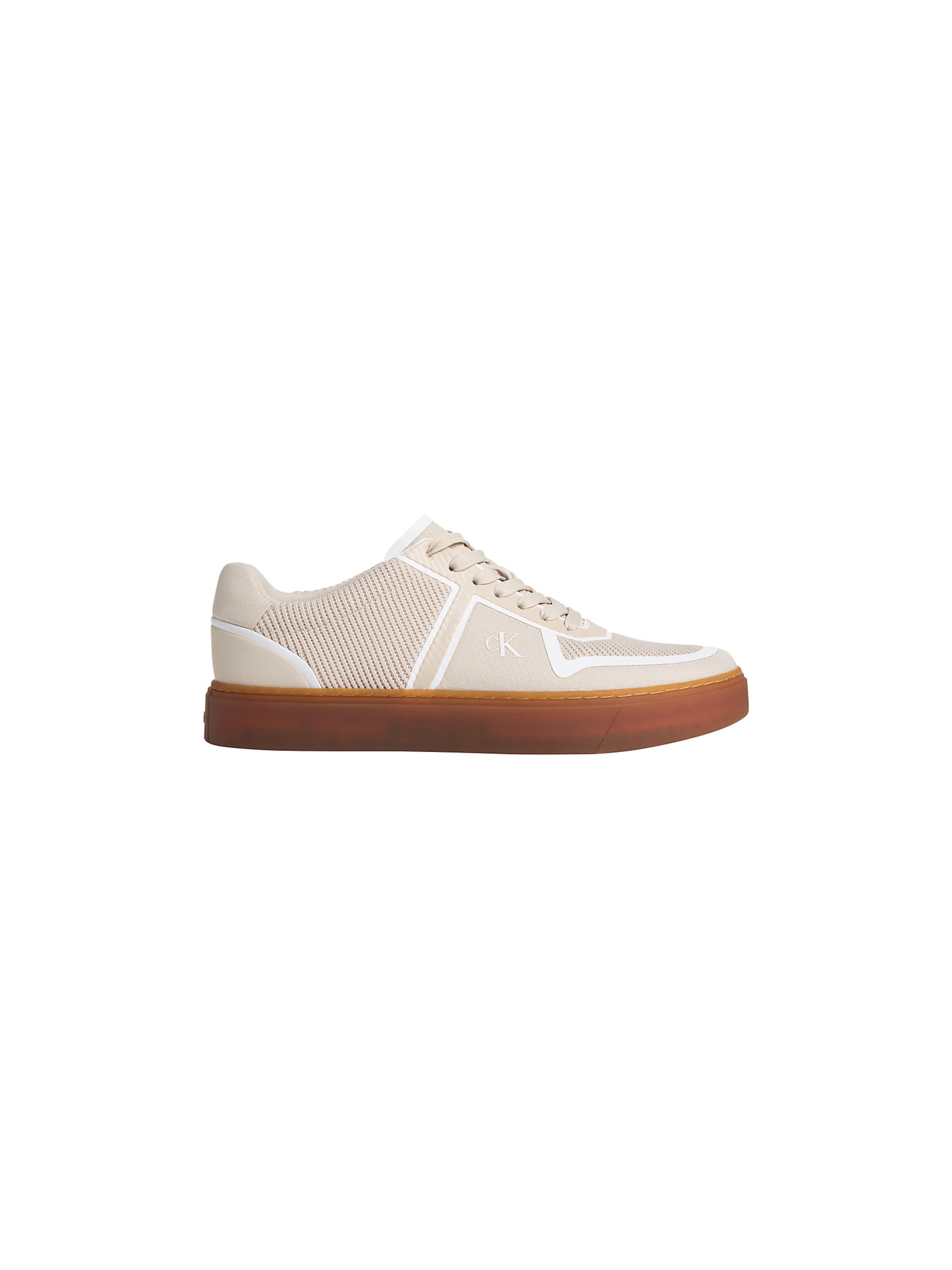 Calvin Klein Sneakers laag in Beige: voorkant