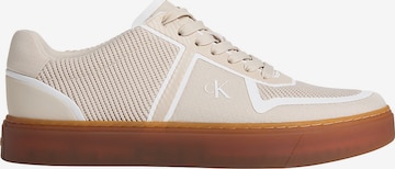 Calvin Klein Platform trainers in Beige: front