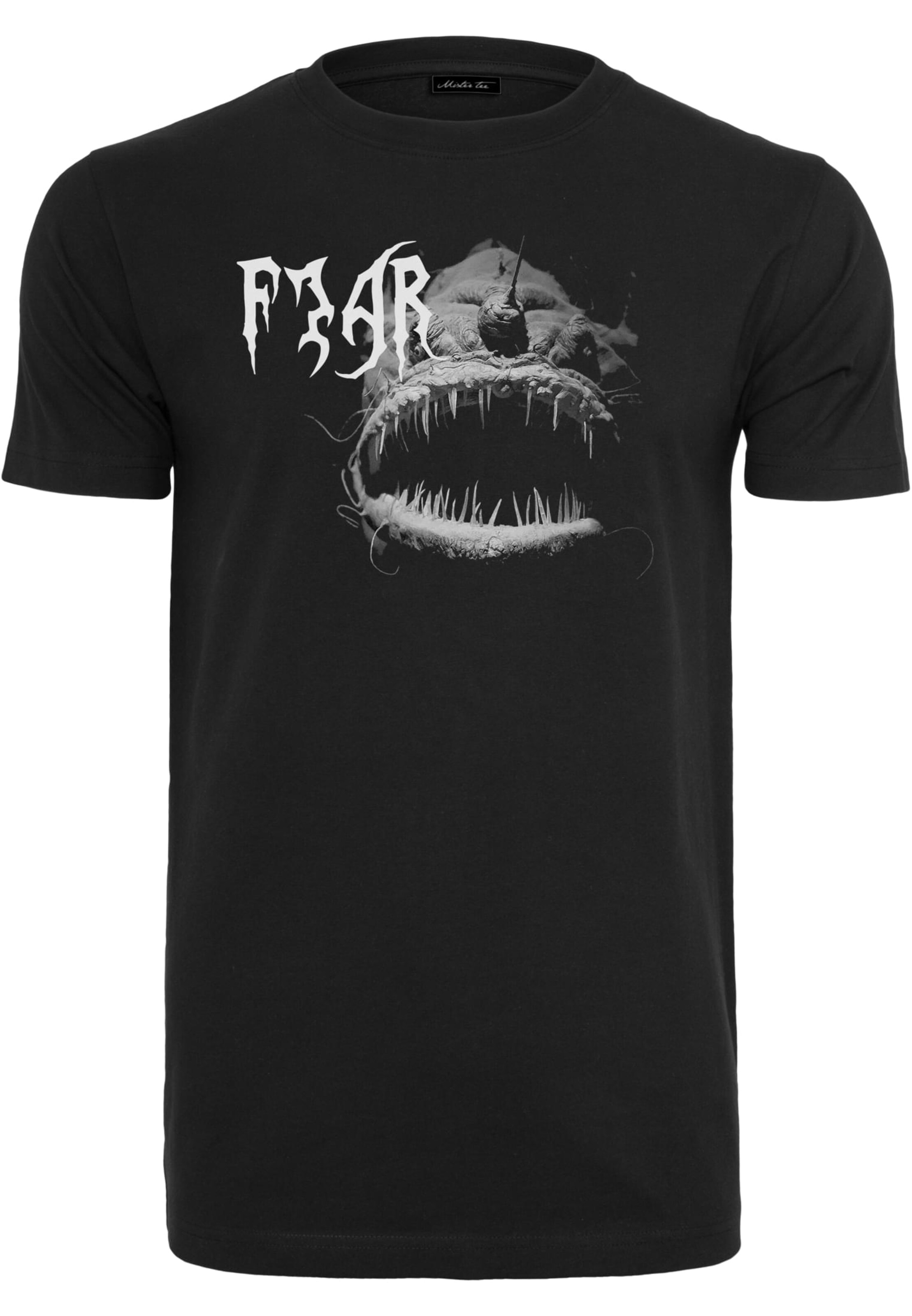 MT Men Shirt 'Fear' in Zwart: voorkant