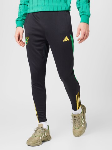 ADIDAS PERFORMANCE - Slimfit Pantalón deportivo 'Jamaica Tiro 23 ' en negro: frente