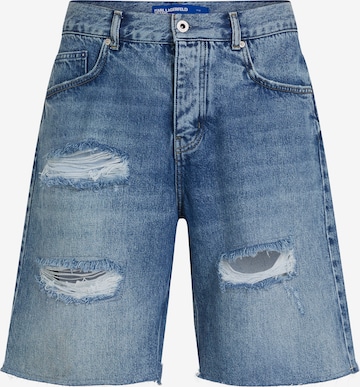 Regular Pantalon KARL LAGERFELD JEANS en bleu : devant