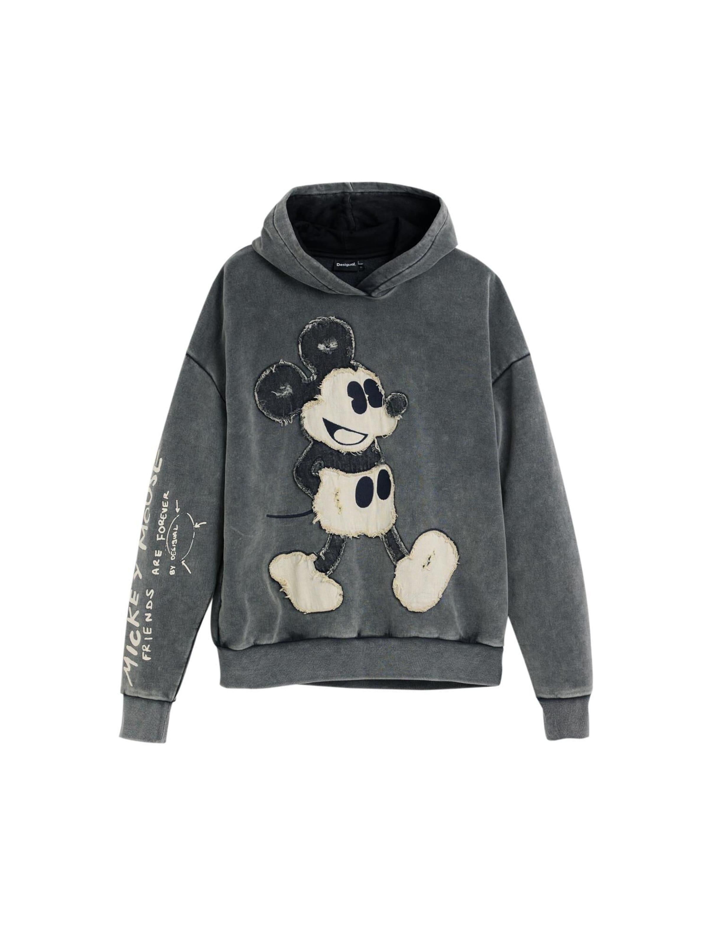 Desigual Суичър 'Mickey' в черно: отпред