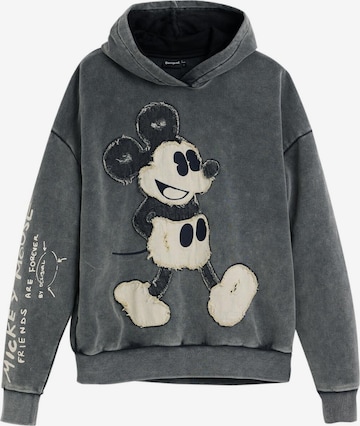 DesigualSweater majica 'Mickey' - crna boja: prednji dio