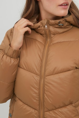 Oxmo Winter Coat 'Tabata' in Brown