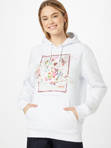 EINSTEIN & NEWTON Sweatshirt 'Brun Hilde' i vit: framsida